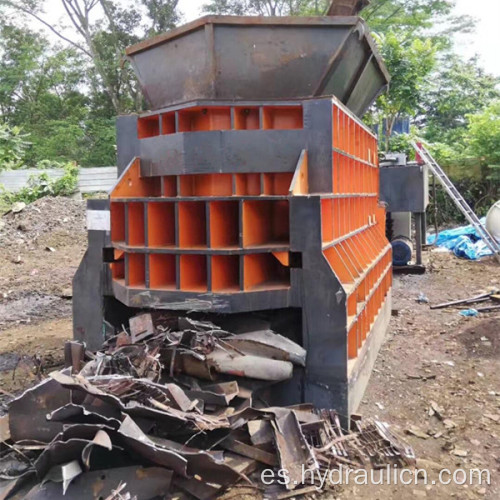 Máquina cortadora tipo caja de chatarra de contenedores